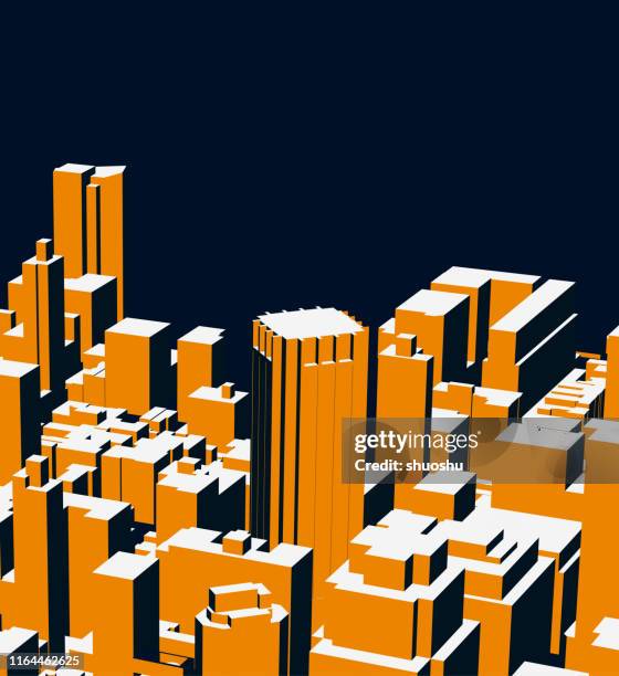geometric style architecture structure pattern background - new york abstract stock illustrations