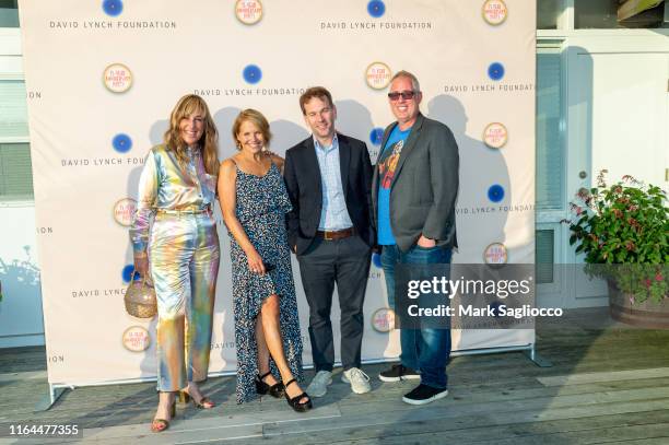 Joanna Plafsky, Katie Couric, Mike Birbiglia and Brian Koppelman attend the David Lynch Foundation 15th Anniversary at the Bridgehampton Tennis and...