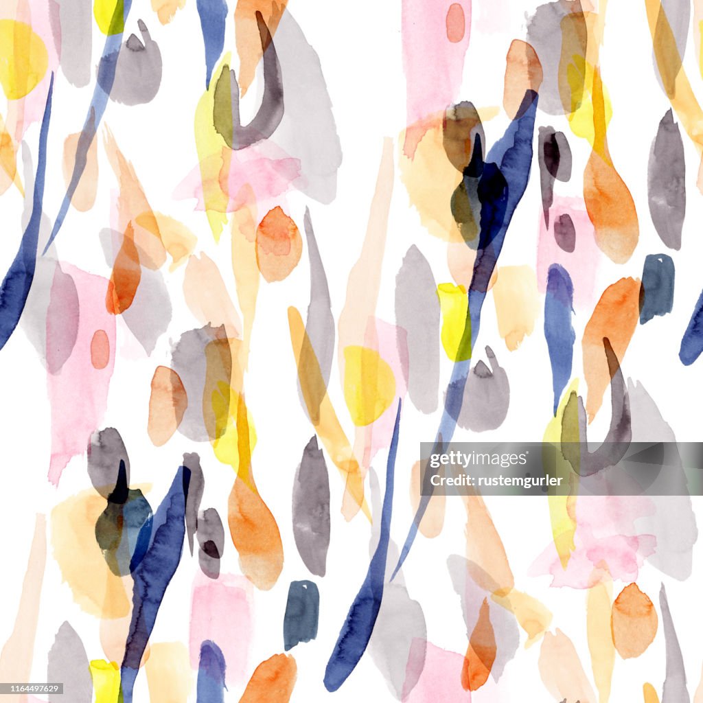 Watercolour Textile Pattern Abstract Watercolor Seamless Pattern High-Res Vector Graphic - Getty Images