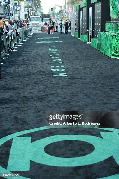 General view of the atmosphere at the premiere of Warner Bros. Pictures' "Green Lantern" held at Grauman's Chinese Theatre on June 15, 2011 in...