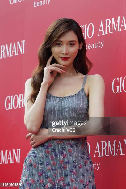 Actress Lin Chi-ling attends Armani launch event on July 27, 2019 in Taipei, Taiwan of China.