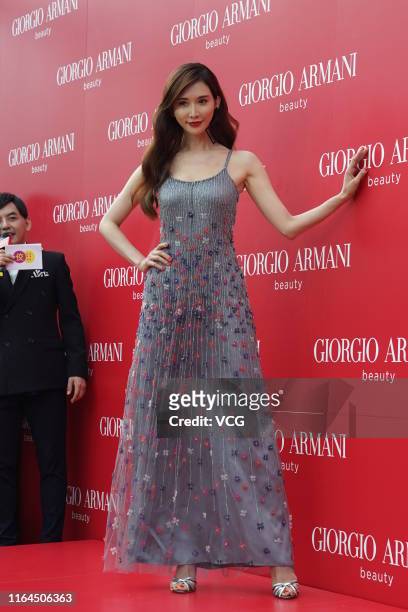 Actress Lin Chi-ling attends Armani launch event on July 27, 2019 in Taipei, Taiwan of China.