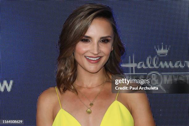 Actress Rachael Leigh Cook attends the Hallmark Channel and Hallmark Movies & Mysteries summer 2019 TCA press tour event at a Private Residence on...