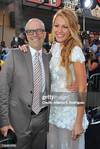 Producer Donald De Line and actress Blake Lively arrive at the premiere of Warner Bros. Pictures' "Green Lantern" held at Grauman's Chinese Theatre...