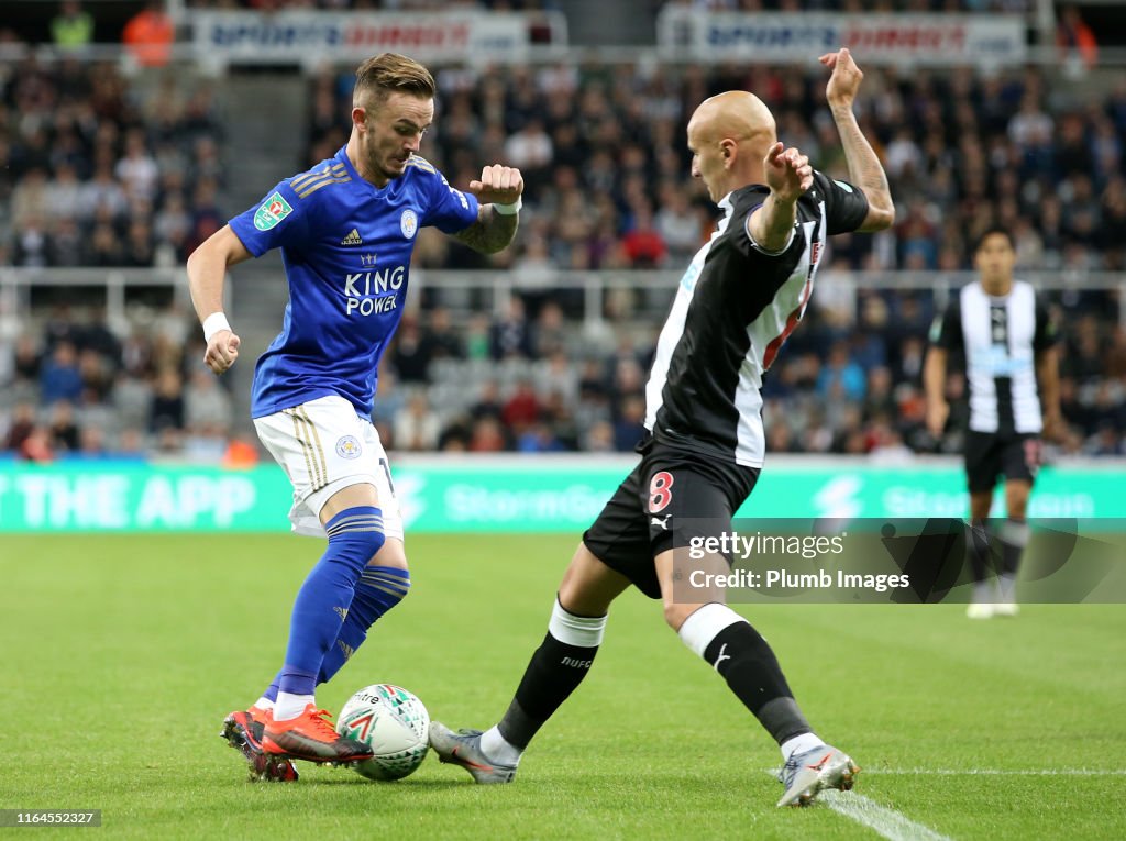 Newcastle United v Leicester City - Carabao Cup Second Round