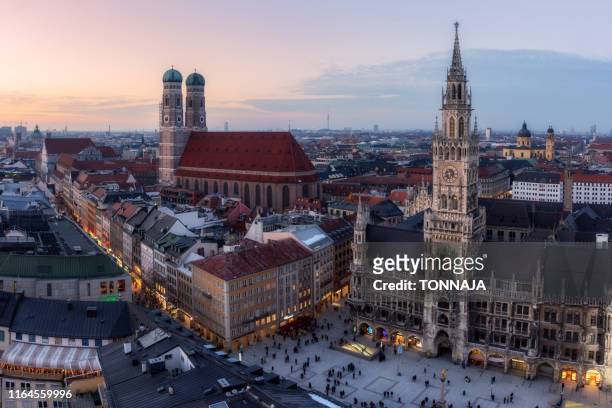 munich's skyline - munich stock pictures, royalty-free photos & images