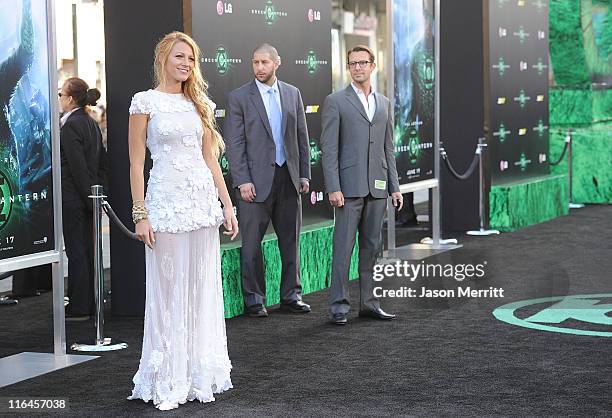Actress Blake Lively arrives at the premiere of Warner Bros. Pictures' 'Green Lantern' held at Grauman's Chinese Theatre on June 15, 2011 in...