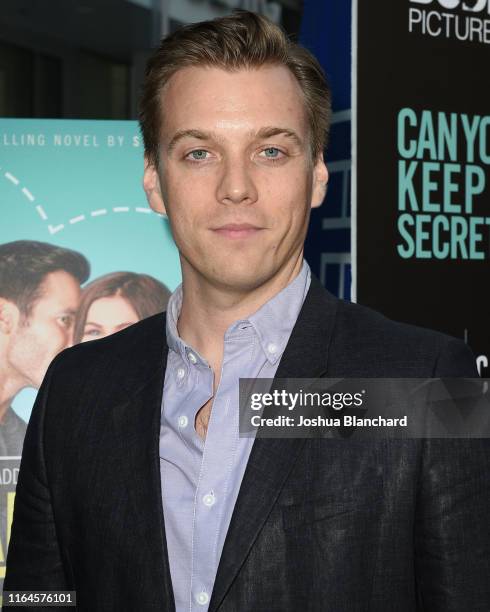 Jake Abel attends the Los Angeles Special Screening of "Can You Keep A Secret?" on August 28, 2019 in Hollywood, California.