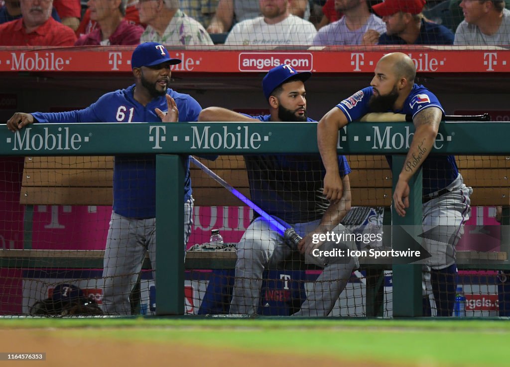 MLB: AUG 28 Rangers at Angels