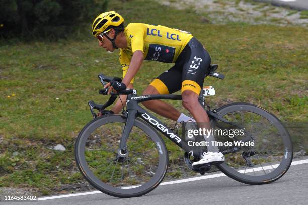 Egan Bernal of Colombia and Team INEOS Yellow Leader Jersey / during the 106th Tour de France 2019, Stage 20 a 59,5km stage from Albertville to Val...