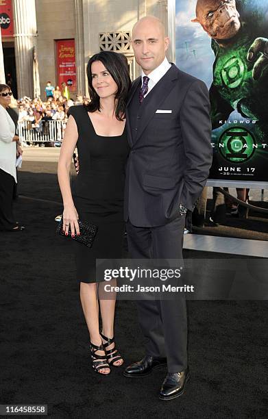 Actor Mark Strong and Liza Marshall arrive at the premiere of Warner Bros. Pictures' "Green Lantern" held at Grauman's Chinese Theatre on June 15,...