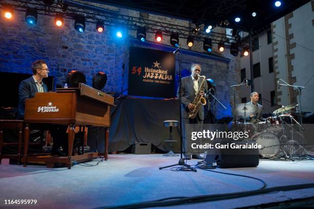 Houston Person trio performs onstage during 54th edition of Heineken Jazzaldia Festival on July 27, 2019 in San Sebastian, Spain.