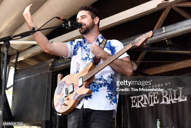 Brent Walsh of I the Mighty performs during the Vans Warped Tour 25th Anniversary on July 20, 2019 in Mountain View, California.