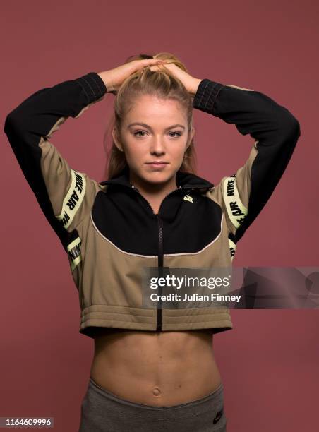 Tennis player Katie Swann is photographed on April 4, 2018 in London, England.