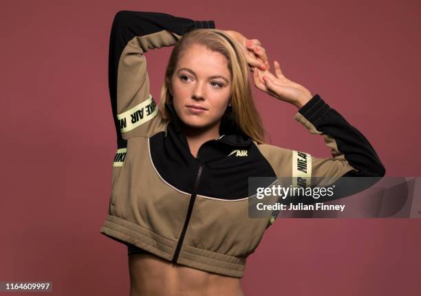 Tennis player Katie Swann is photographed on April 4, 2018 in London, England.