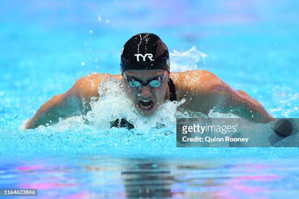 Aimee Willmott of Great Britain competes in the Women's 400m Individual Medley heats on day eight of the Gwangju 2019 FINA World Championships at...