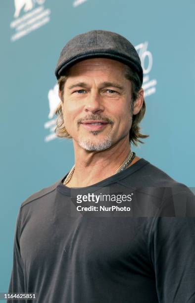 Brad Pitt attends the photocell of 'Ad Astra' during the 76th Venice Film Festival on August 29, 2019 in Venice, Italy.