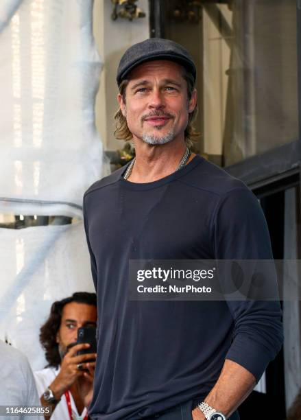 Brad Pitt attends the photocell of 'Ad Astra' during the 76th Venice Film Festival on August 29, 2019 in Venice, Italy.