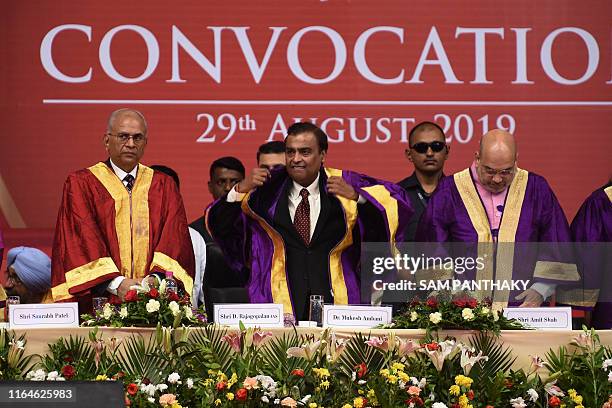 Pdpu Inadin Convocation Of Pdpu Photos and Premium High Res Pictures - Getty Images