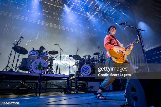 Ezra Koenig of Vampire Weekend performs on Day 1 of MoPop Festival 2019 at West Riverfront Park on July 27, 2019 in Detroit, Michigan.