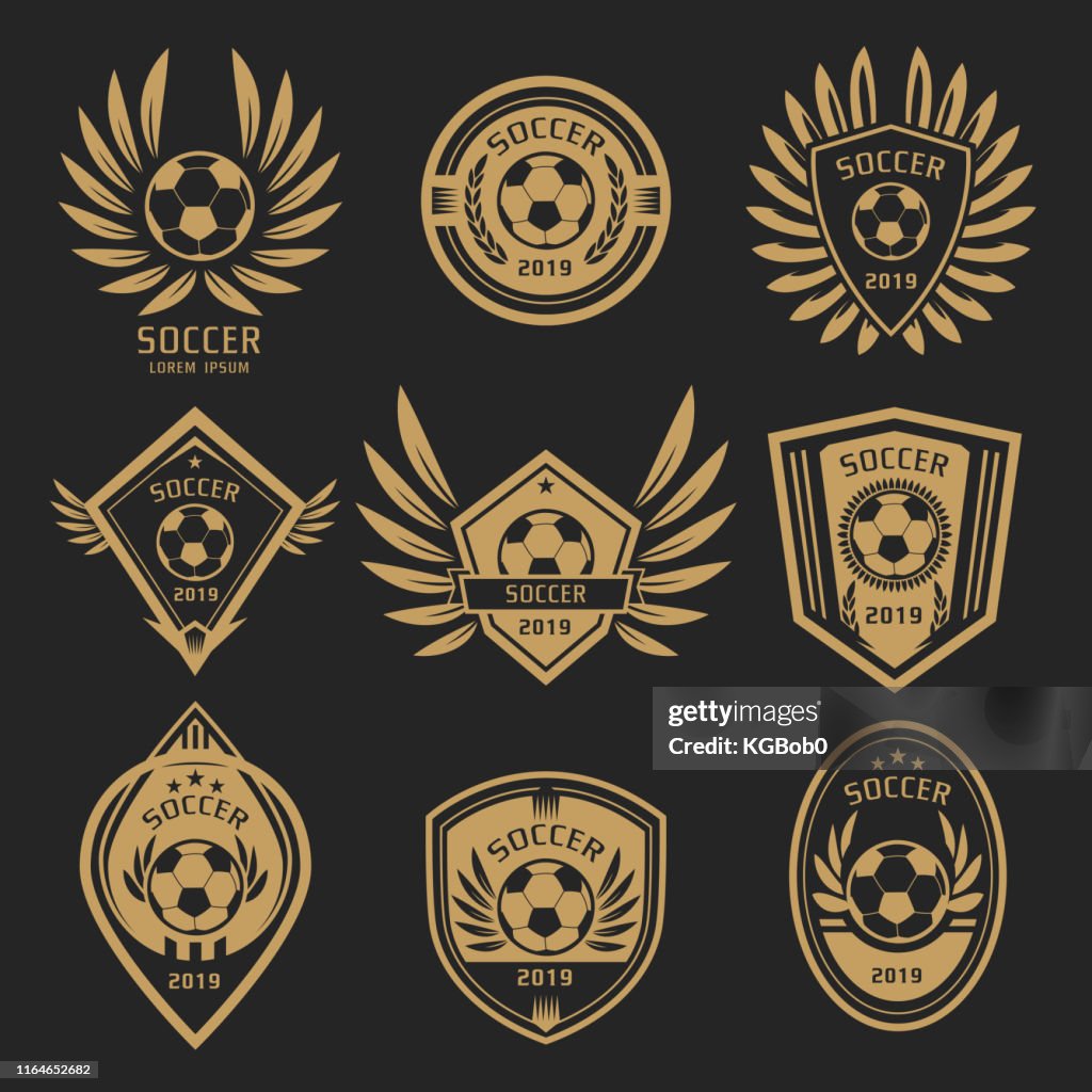 Football Vector Gold Gold Soccer High-Res Vector Graphic - Getty Images