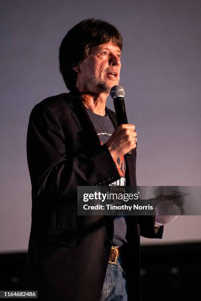 Ken Burns speaks during a Special Sneak Peek of Ken Burns' PBS documentary series "Country Music" at Autry Museum of the American West on July 27,...