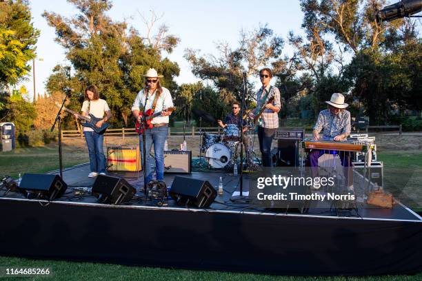 Austin McCutchen & the Western Stars perform during a Special Sneak Peek of Ken Burns' PBS documentary series "Country Music" at Autry Museum of the...