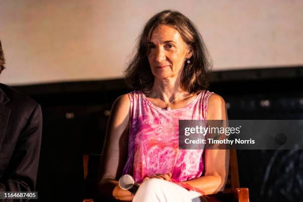 Julie Dunfey speaks during a Special Sneak Peek of Ken Burns' PBS documentary series "Country Music" at Autry Museum of the American West on July 27,...