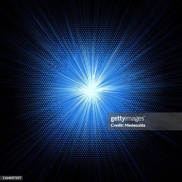 exploding effect halbtonvektor - bombenanschlag stock-grafiken, -clipart, -cartoons und -symbole