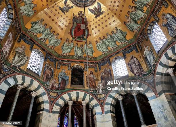aachen cathedral cupola, aachen, germany, unesco world heritage site. - aachen stock pictures, royalty-free photos & images