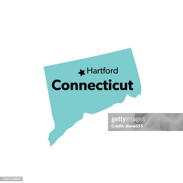 u.s state with capital city, connecticut - hartford connecticut stock illustrations