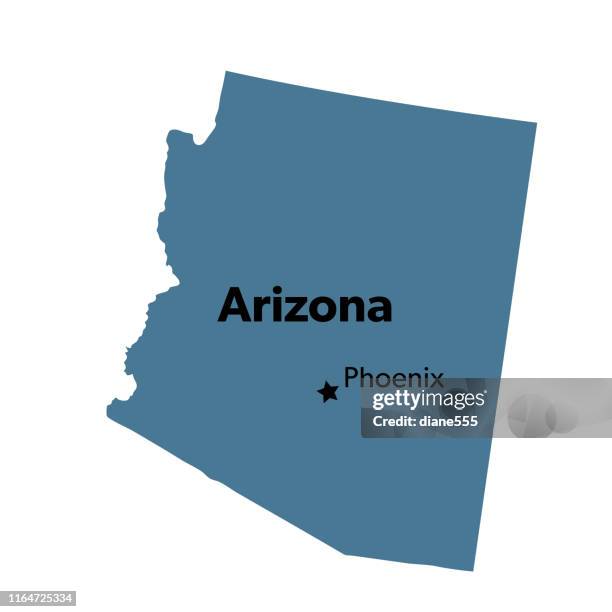 Arizona Mapbasic 403 Capital City Of Arizona Stock Photos, High-Res Pictures, and Images ...