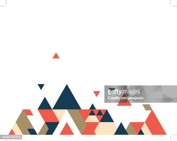 abstrakte polygonale hintergrund-stock-illustration - dreieck stock-grafiken, -clipart, -cartoons und -symbole