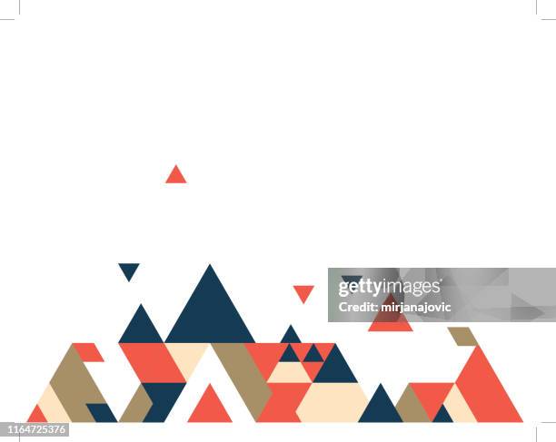 abstract polygonal background stock illustration - mountain stock illustrations