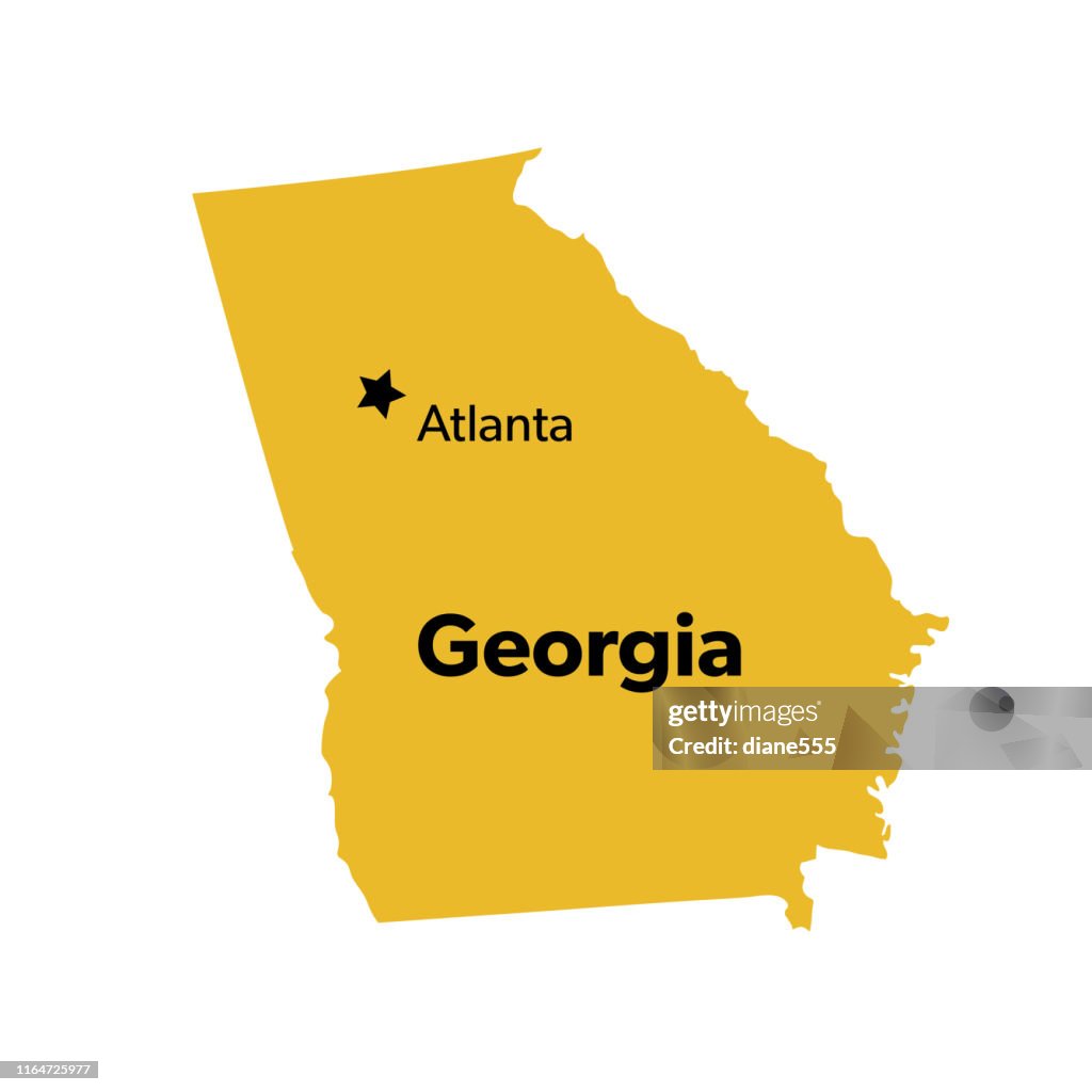 U.S State With Capital City, Georgia