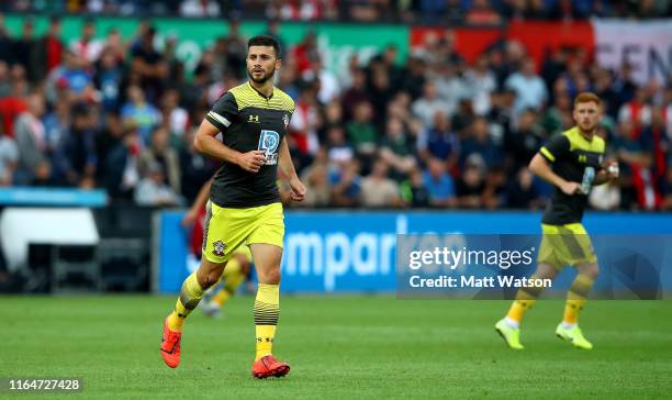 Shane Long of Southampton during the pre season friendly match between Feyenoord and Southampton FC at De Kuip on July 28, 2019 in Rotterdam,...