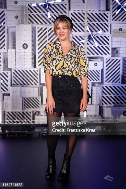 Laura Osswald attends the "BestSecret" store opening on August 29, 2019 in Frankfurt am Main, Germany.