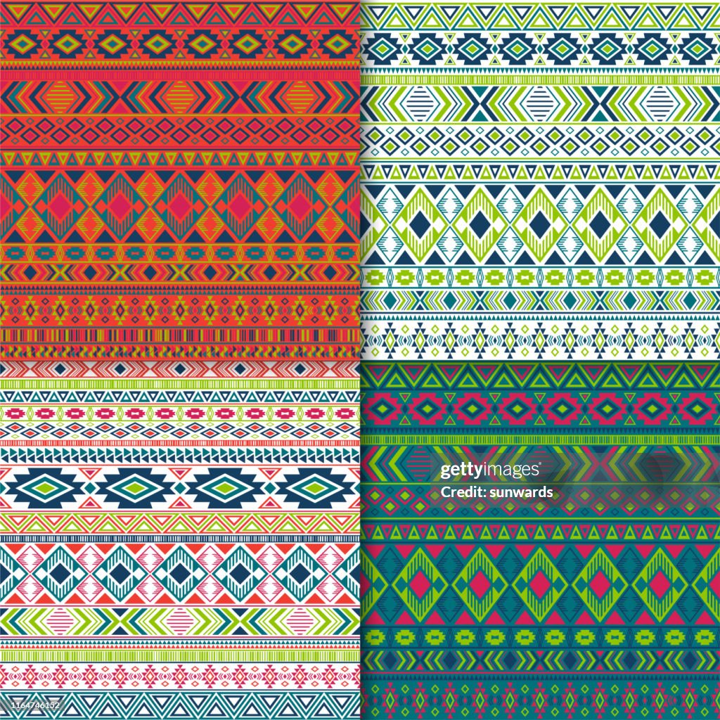 Indian Core Patterns Indian Tribal Ethnic Motifs Geometric Patterns Collection High-Res ...