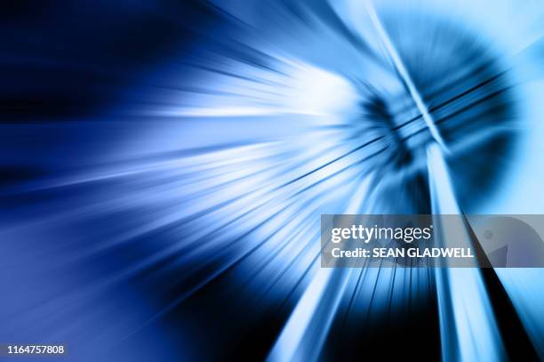 blue abstract motion blur - girder stock pictures, royalty-free photos & images