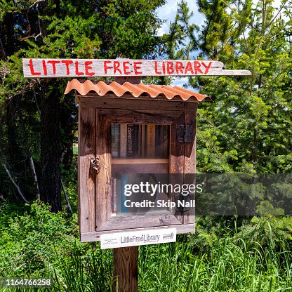 Roadside Library This Is A Little Free Library On The Roadside In Polebridge Montana ...