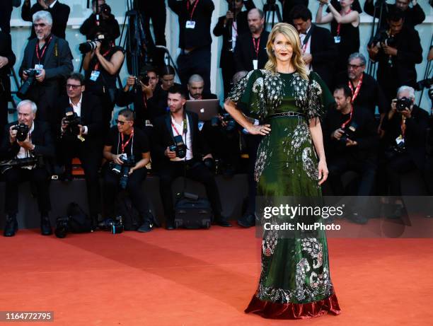Laura Dern attends the red carpet ahead of the &quot;Marriage Story&quot; screening during during the 76th Venice Film Festival on August 29, 2019 in...