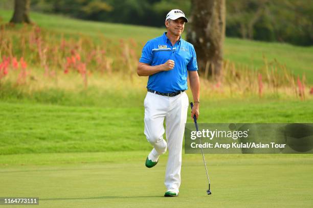 Adilson Da Silva of Brazil pictured during the second round of the Bank BRI Indonesia Open at Pondok Indah Golf Course on August 30, 2019 in Jakarta,...