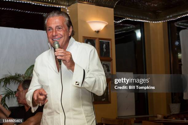 Gianni Russo, who played 'Carlo' in the film "THE GODFATHER", performs at Vincents Restaurant in Little Italy"non September 14th, 2014 in New York...