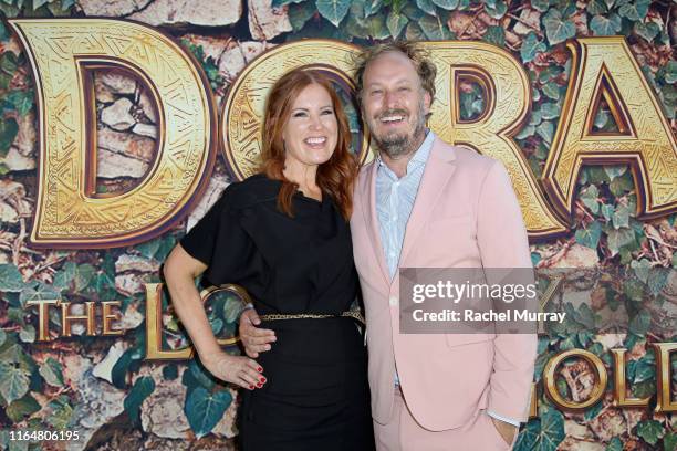 Producer Kristin Burr and Director James Bobin attend the "Dora and the Lost City of Gold" World Premiere at the Regal LA Live on July 28, 2019 in...