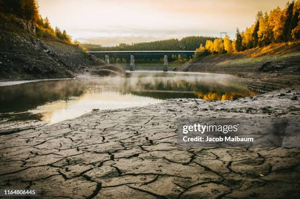 the okertalsperre in sunrise - lower saxony stock pictures, royalty-free photos & images