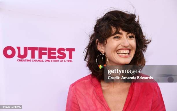 Writer, director and actress Hannah Pearl Utt arrives at the 2019 Outfest Los Angeles LGBTQ Film Festival Closing Night Gala Premiere of "Before You...