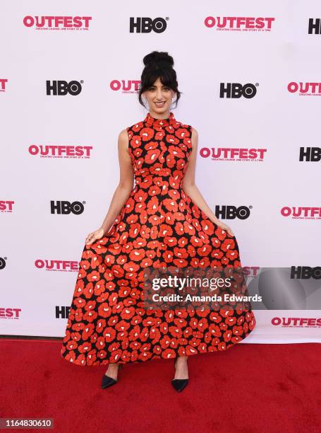Actress Ayden Mayeri arrives at the 2019 Outfest Los Angeles LGBTQ Film Festival Closing Night Gala Premiere of "Before You Know It" at The Theatre...