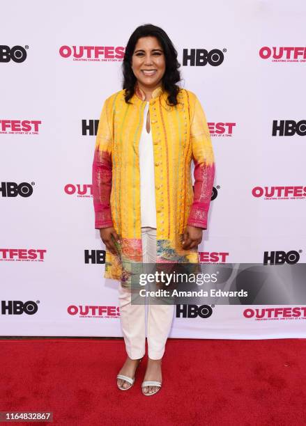 Writer and director Nisha Ganatra arrives at the 2019 Outfest Los Angeles LGBTQ Film Festival Closing Night Gala Premiere of "Before You Know It" at...