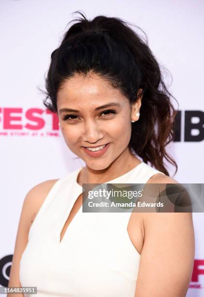 Actress Uttera Singh arrives at the 2019 Outfest Los Angeles LGBTQ Film Festival Closing Night Gala Premiere of "Before You Know It" at The Theatre...