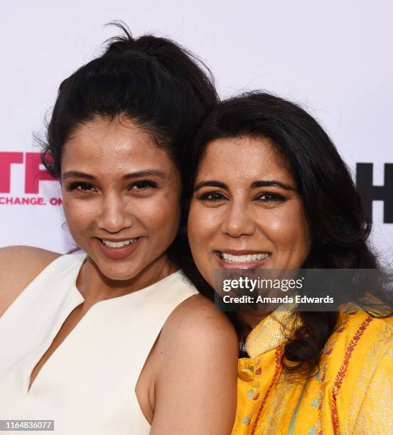 Actress Uttera Singh and writer and director Nisha Ganatra arrive at the 2019 Outfest Los Angeles LGBTQ Film Festival Closing Night Gala Premiere of...